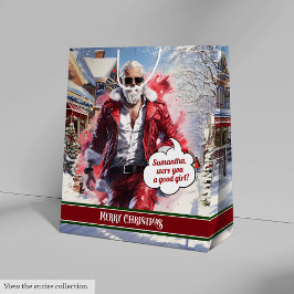 Persoonlijke Kerstzak van Kerstman Kerstsouvenir Medium Cadeauzakje