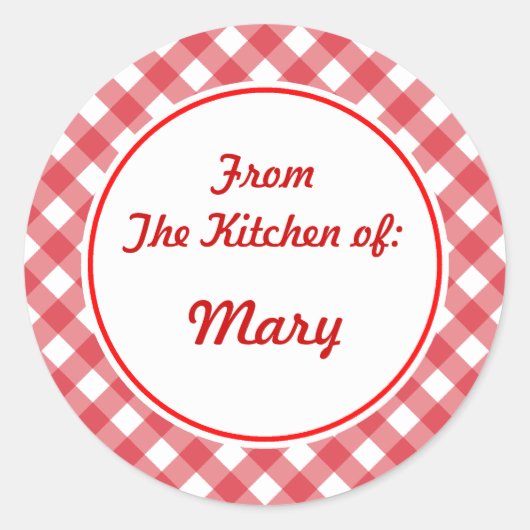 Persoonlijke keuken cadeaubijslagers Stickers (Voorkant)