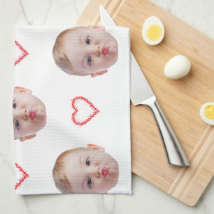 Persoonlijke Keuken Decoratie Elk Gezicht Familie Theedoek