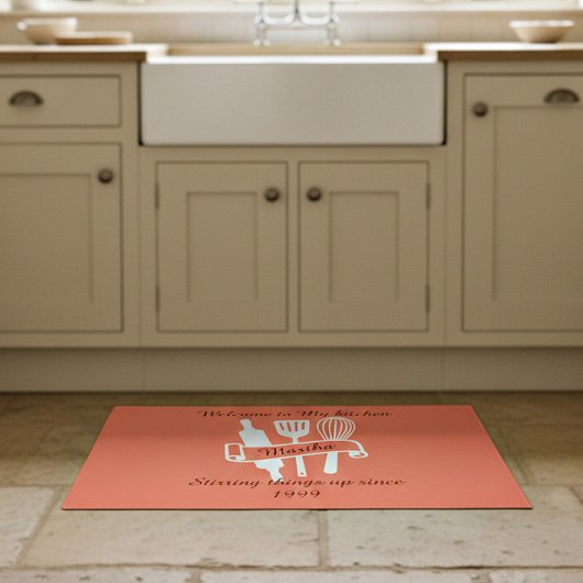 Persoonlijke keuken  deurmat
