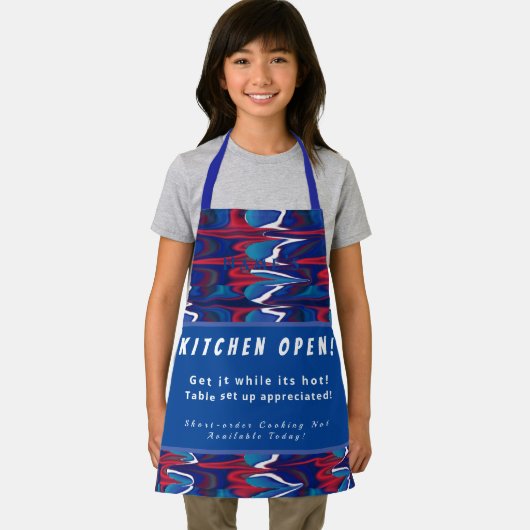 Persoonlijke keuken Open + 3Comments Funny Apron Schort (Insitu)