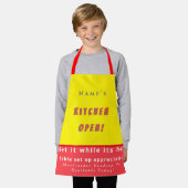 Persoonlijke keuken Open + 3Comments Funny Apron Schort (Gedragen)