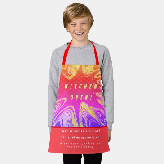 Persoonlijke keuken Open + 3Comments Funny Schort (Gedragen)