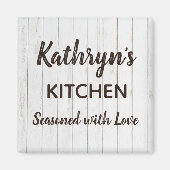 Persoonlijke keuken "Saaasoned with Love" Magneet (Voorkant)