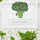 Persoonlijke keuken Tuingroenten BROCCOLI Theedoek (Gevouwen)