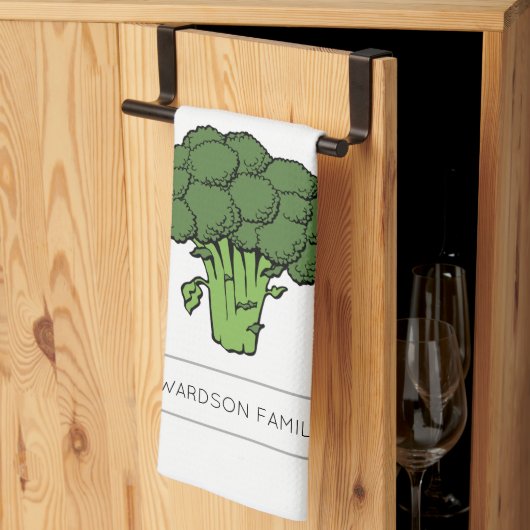 Persoonlijke keuken Tuingroenten BROCCOLI Theedoek (Derde Gevouwen)
