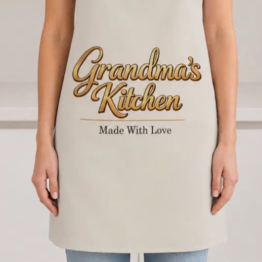 Persoonlijke keuken van oma schort