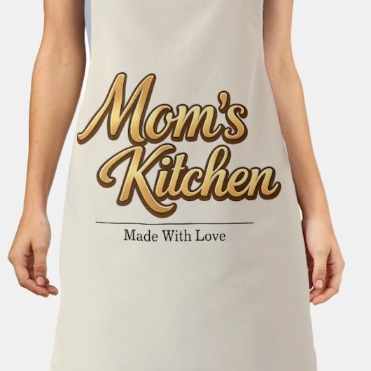 Persoonlijke keuken voor mama schort