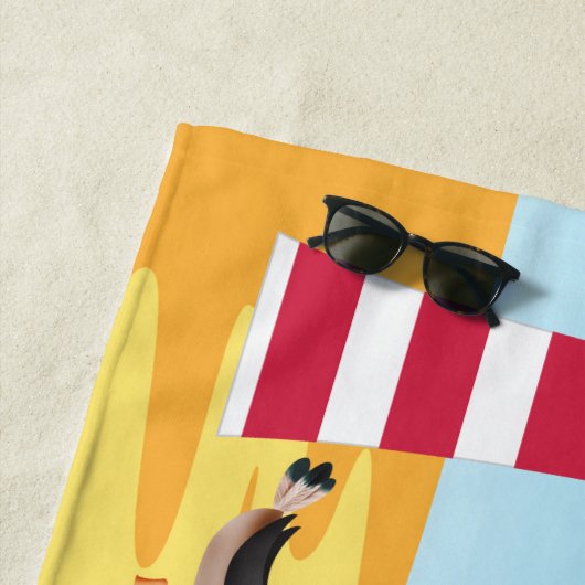 Persoonlijke keukendoek voor kinderen strandlaken (In situ)