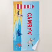 Persoonlijke keukendoek voor kinderen strandlaken (Voorkant)