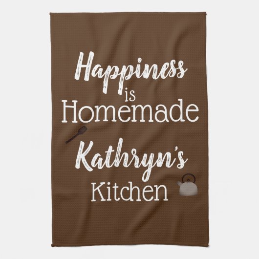 Persoonlijke keukenhanddoek "Homemade" (Verticaal)