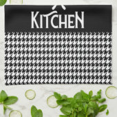 Persoonlijke keukenhanddoek van het Houndstooth Pa (Gevouwen)