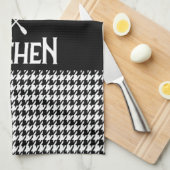 Persoonlijke keukenhanddoek van het Houndstooth Pa (Quarter Fold)