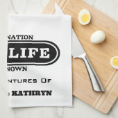 Persoonlijke keukenhanddoek "Van Life" (Quarter Fold)