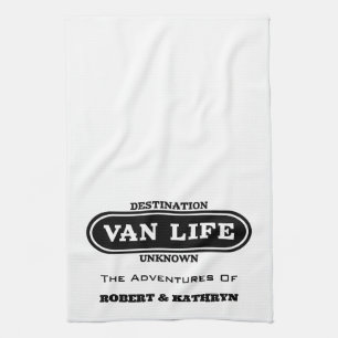 Persoonlijke keukenhanddoek "Van Life"