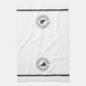 Persoonlijke keukenhanddoek voor de zweefboot Logo (Verticaal)