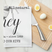 Persoonlijke keukenhanddoek voor Honey Bee Kitchen (Quarter Fold)