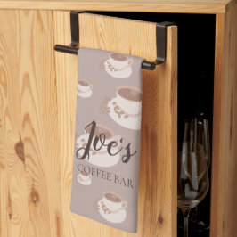Persoonlijke Keukenhanddoek voor Koffiebar