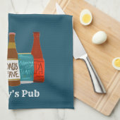 Persoonlijke Keukenhanddoek voor Vader's Café (Quarter Fold)
