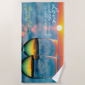 Persoonlijke keukenhandleiding voor Honeymoon Beac Strandlaken (Voorkant)