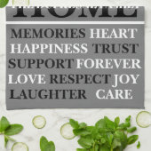 Persoonlijke keukenhandleiding voor thuisgebruik theedoek (Gevouwen)