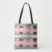 Persoonlijke keukenkatten tote bag (Voorkant)
