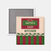 PERSOONLIJKE KEUKENMAGNEET, VOEG JOUW NAAM TOE MAGNEET (Voorkant / Achterkant)