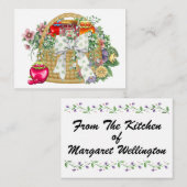 Persoonlijke Keukenmand Zakelijk / Behuizing Kaart (Voorkant / Achterkant)