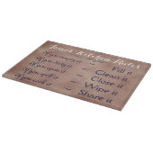 Persoonlijke keukenregels snijplank (Hoek)