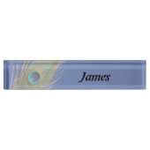 Persoonlijke keuze Kleur sluiten Peacock-doezelaar Naambordje (Voorkant)