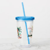 Persoonlijke Kids Beachcomber Kat  Acryl Drinkbeker (Links)