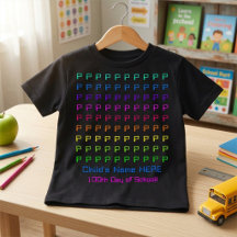 Persoonlijke Kids Fun Kleurrijke 100 Initialen, Na