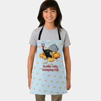 Persoonlijke Kids Thanksgiving kalkoen Keuken Pret Schort