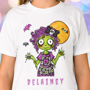 Persoonlijke Kids Zombie Bakker Halloween T-shirt