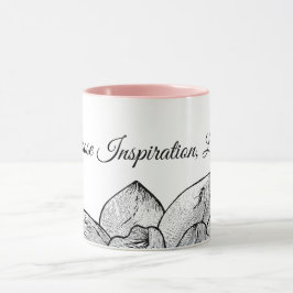 Persoonlijke "Kies Inspiratie" Roze Bloemen Mok