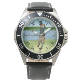 Persoonlijke  kijk Golfer Golf Horloge