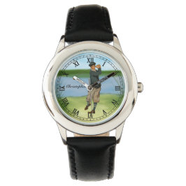 Persoonlijke  kijk Golfer Golf Horloge