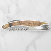 Persoonlijke kijk op hout kurkentrekker (Achterkant)