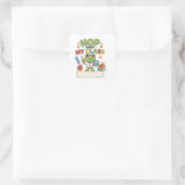 Persoonlijke Kikker Leraren Klas Sticker (Tas)