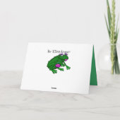 Persoonlijke kikkerwenskaart kaart (Achterkant)