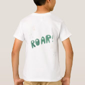 Persoonlijke Kind Dinosaur T-shirt (Achterkant)