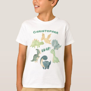 Persoonlijke Kind Dinosaur T-shirt