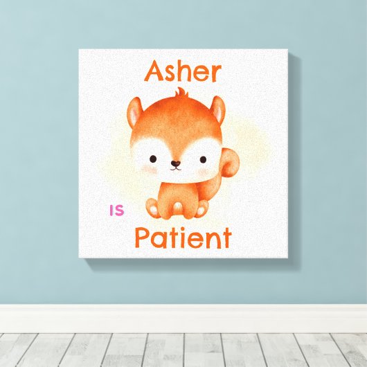 Persoonlijke Kinder Affirmatie Deco | Bruikolere S Canvas Afdruk (Insitu (Houten vloer))