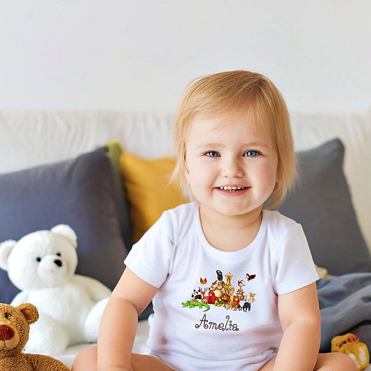 Persoonlijke kinder dieren shirts