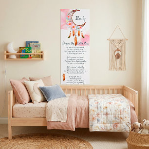 Persoonlijke kinder droomcatcher gedicht poster
