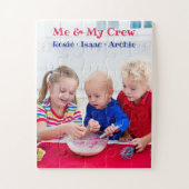 Persoonlijke Kinder foto van mij en mijn bemanning Legpuzzel (Verticaal)