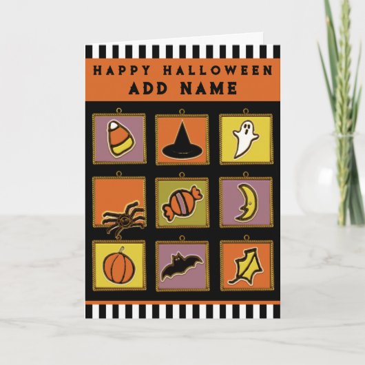 Persoonlijke kinder Halloween kaart (Voorkant)