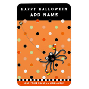 Persoonlijke kinder Halloween kaart Magneet