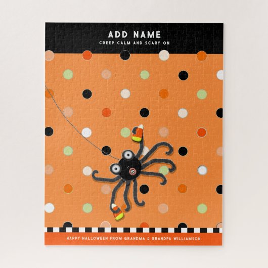 Persoonlijke kinder Halloween Legpuzzel (Verticaal)