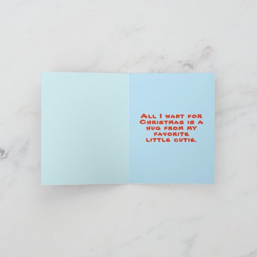 Persoonlijke Kinder kerstkaart Kaart (Binnen)